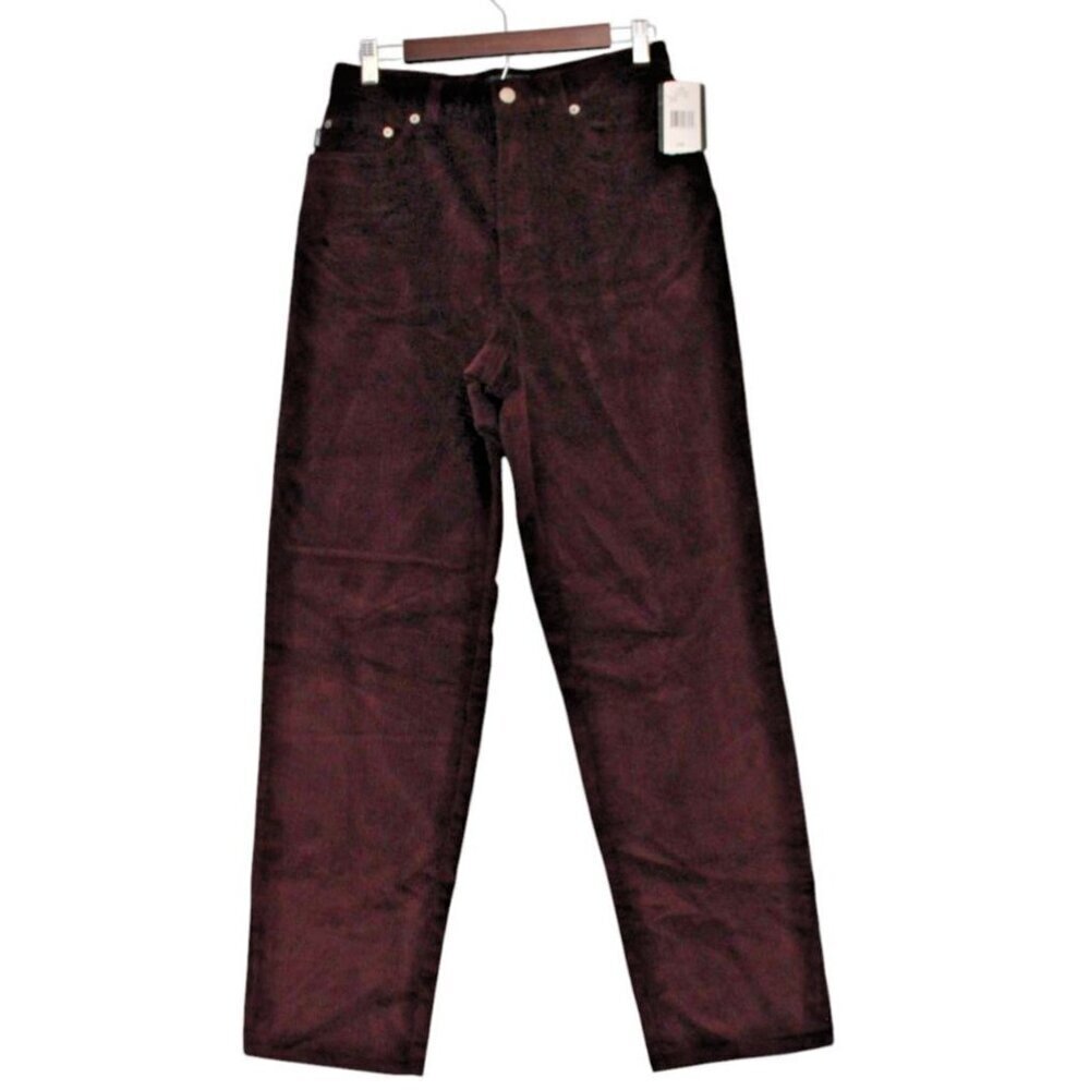 NWT Lauren Ralph Lauren Corduroy Pants Size 10 Preppy Dark Academia 90s Retro